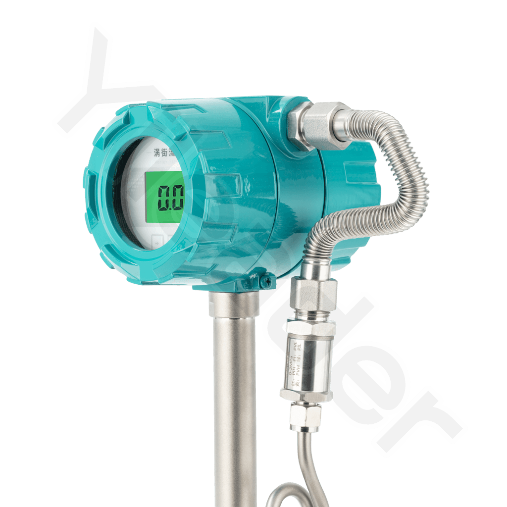 Smart Vortex Flowmeter with Temperature and Pressure Compensation