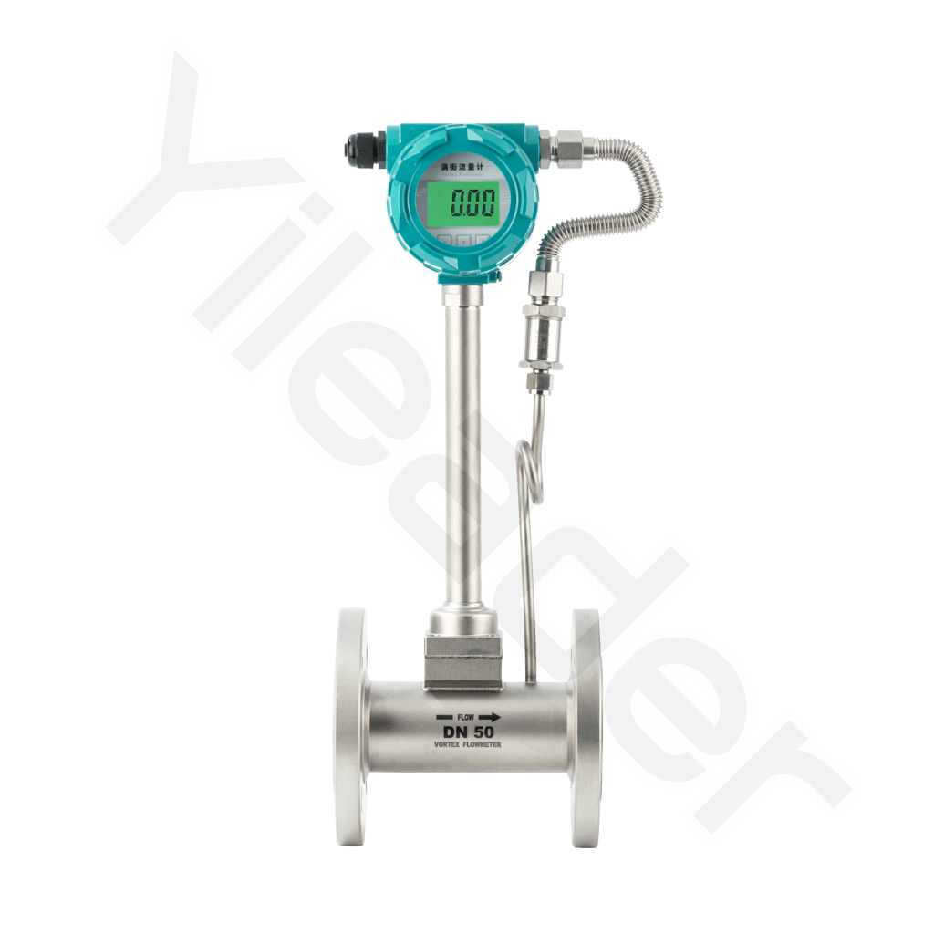 Smart Vortex Flowmeter with Temperature and Pressure Compensation